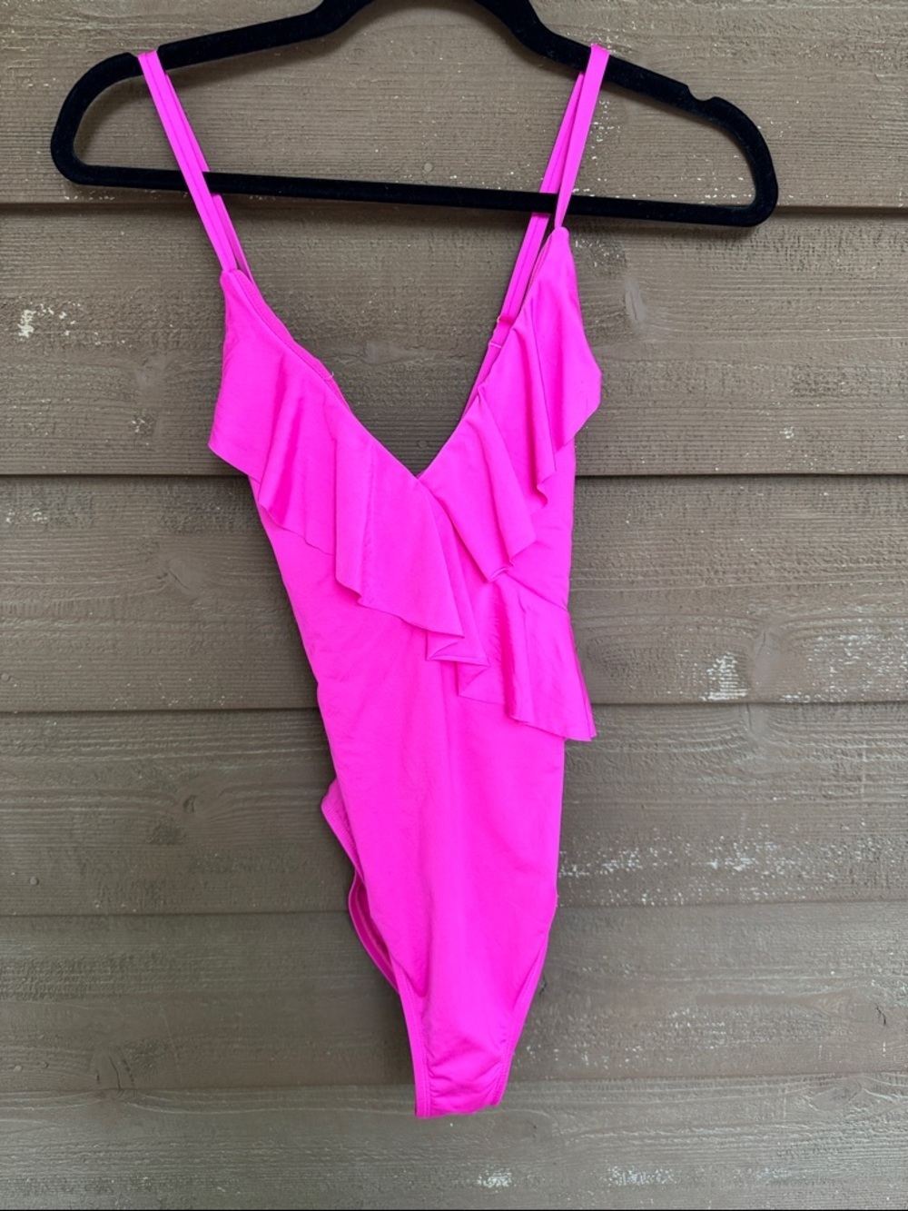 Kenneth Cole Reaction Hot Pink One-Piece Swimsuit size Small